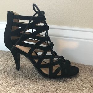 Christian Siriano lace up heels